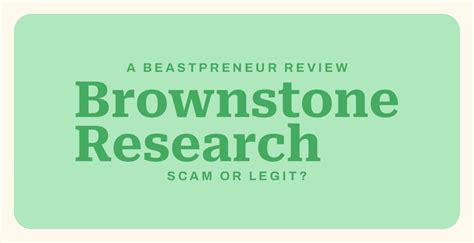 brownstone research complaints